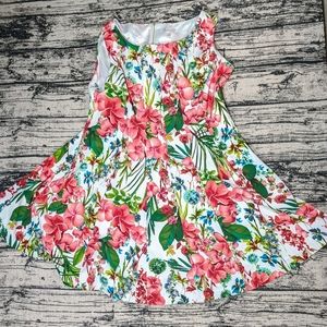 Dress Barn Fully-Lined Floral Knee- Length Dress